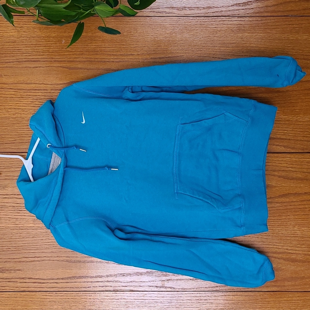 Nike blue hooded sweatshirt